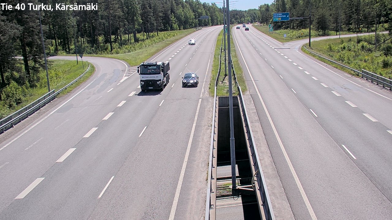 Weather Camera Image Väg 40 Åbo, Kärsämäki, Turku, Varsinais-Suomi