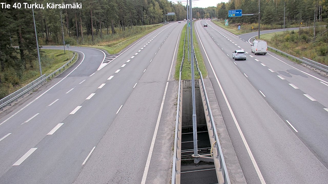 Weather Camera Image Väg 40 Åbo, Kärsämäki, Turku, Varsinais-Suomi