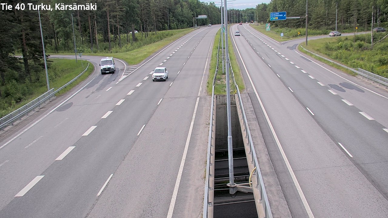 Weather Camera Image Väg 40 Åbo, Kärsämäki, Turku, Varsinais-Suomi