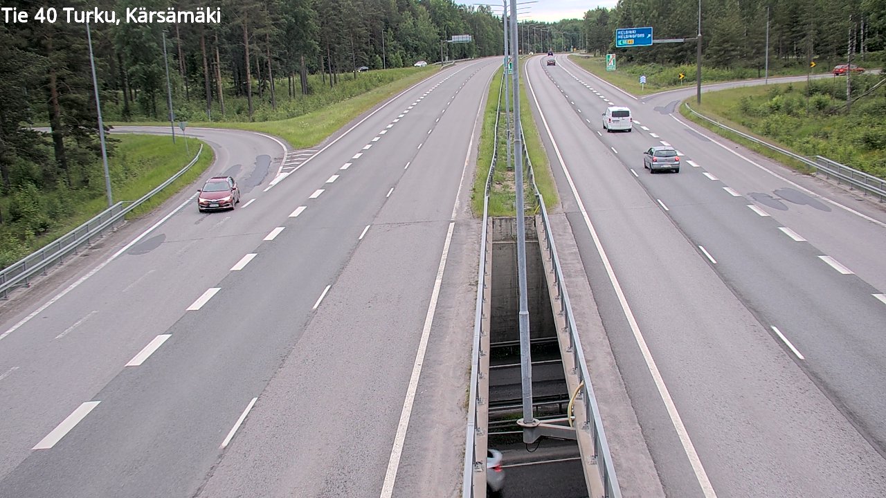 Weather Camera Image Road 40 Turku, Kärsämäki, Turku, Varsinais-Suomi
