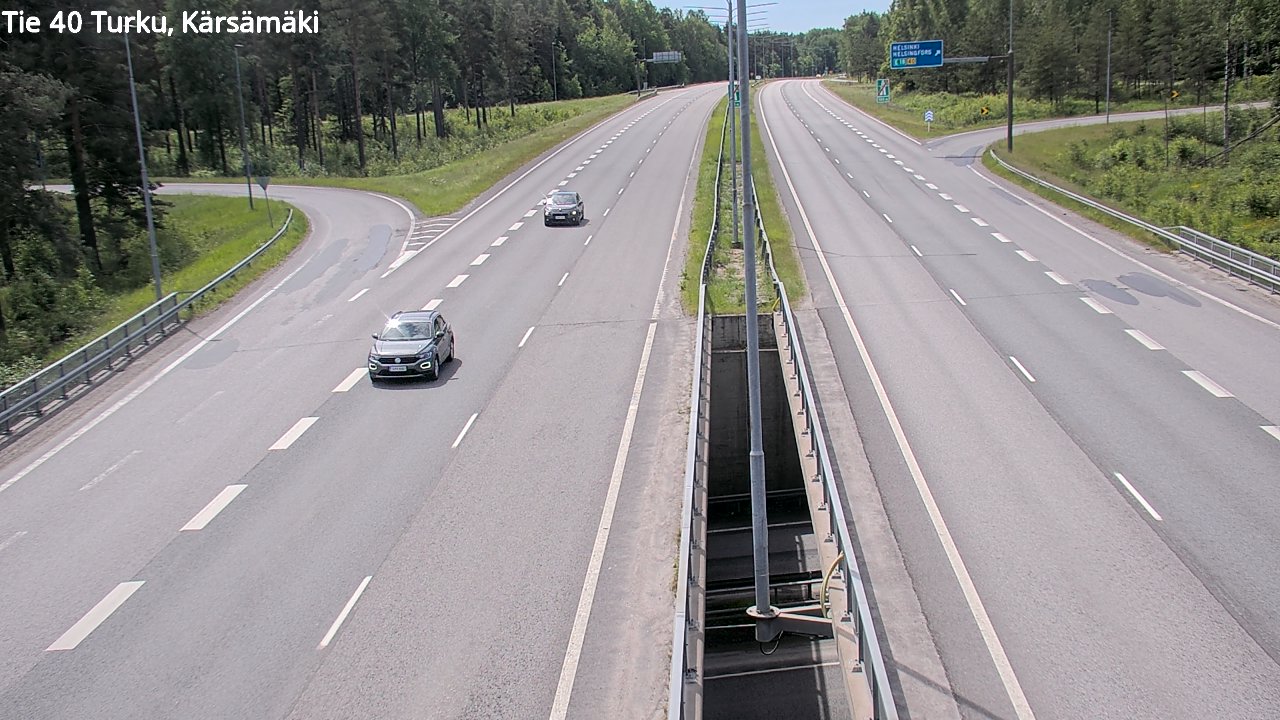 Weather Camera Image Väg 40 Åbo, Kärsämäki, Turku, Varsinais-Suomi