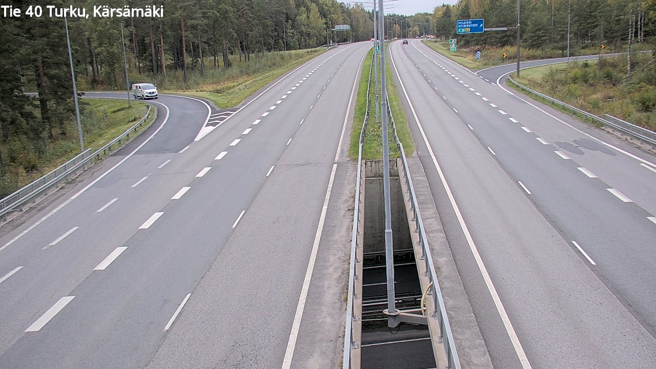 Weather Camera Image Väg 40 Åbo, Kärsämäki, Turku, Varsinais-Suomi