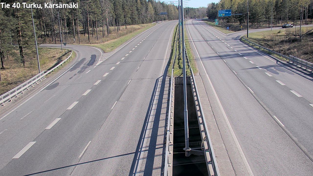 Weather Camera Image Road 40 Turku, Kärsämäki, Turku, Varsinais-Suomi