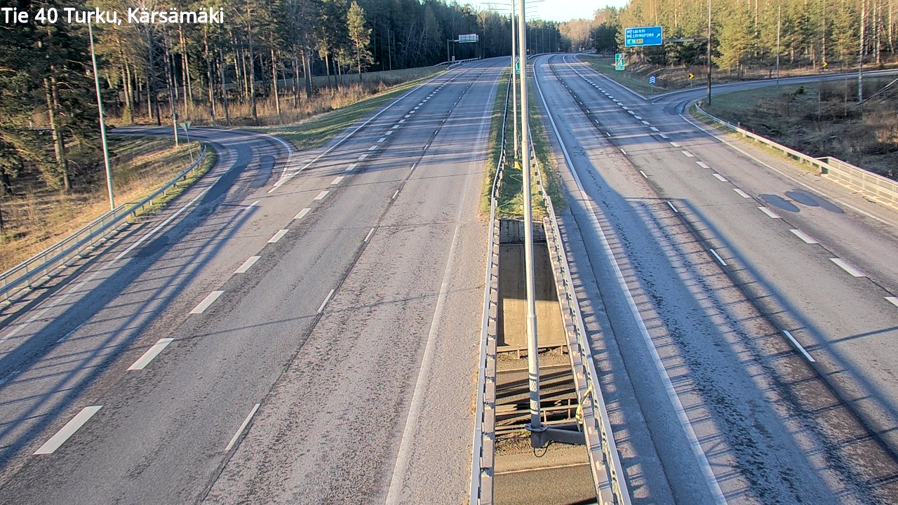 Weather Camera Image Road 40 Turku, Kärsämäki, Turku, Varsinais-Suomi