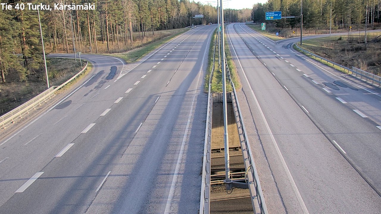 Weather Camera Image Road 40 Turku, Kärsämäki, Turku, Varsinais-Suomi