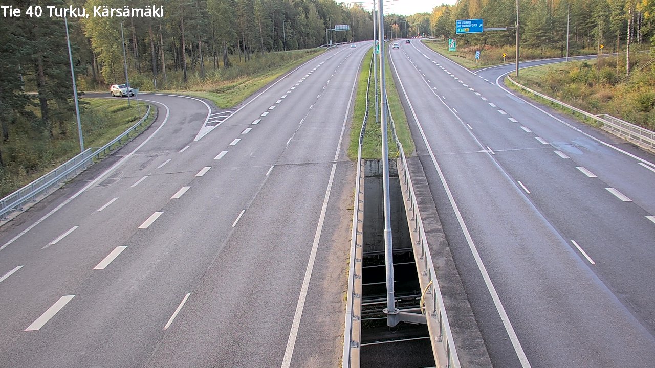 Weather Camera Image Väg 40 Åbo, Kärsämäki, Turku, Varsinais-Suomi