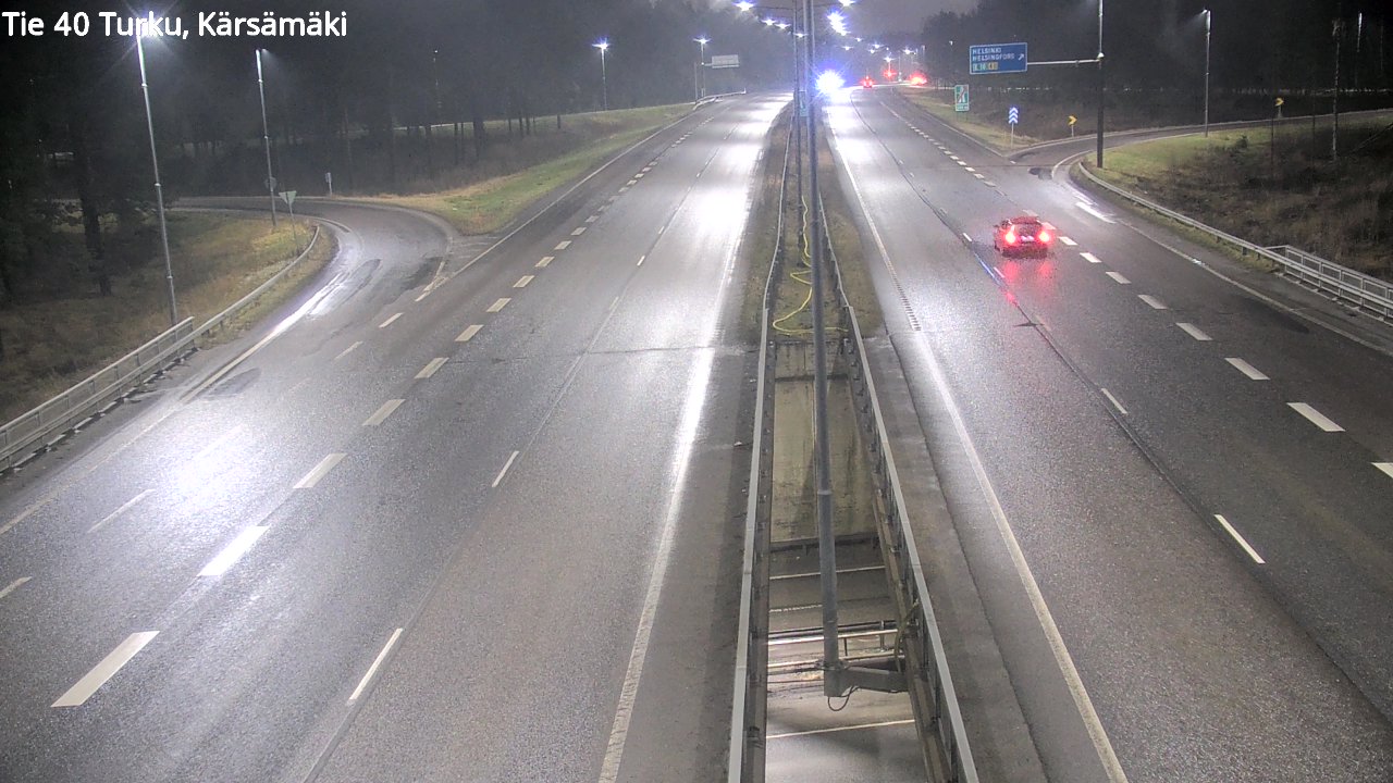 Weather Camera Image Väg 40 Åbo, Kärsämäki, Turku, Varsinais-Suomi