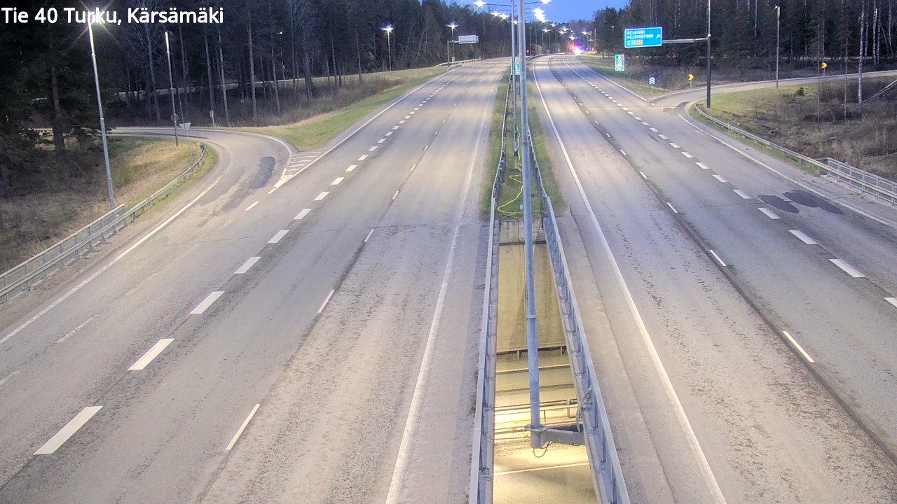 Weather Camera Image Road 40 Turku, Kärsämäki, Turku, Varsinais-Suomi