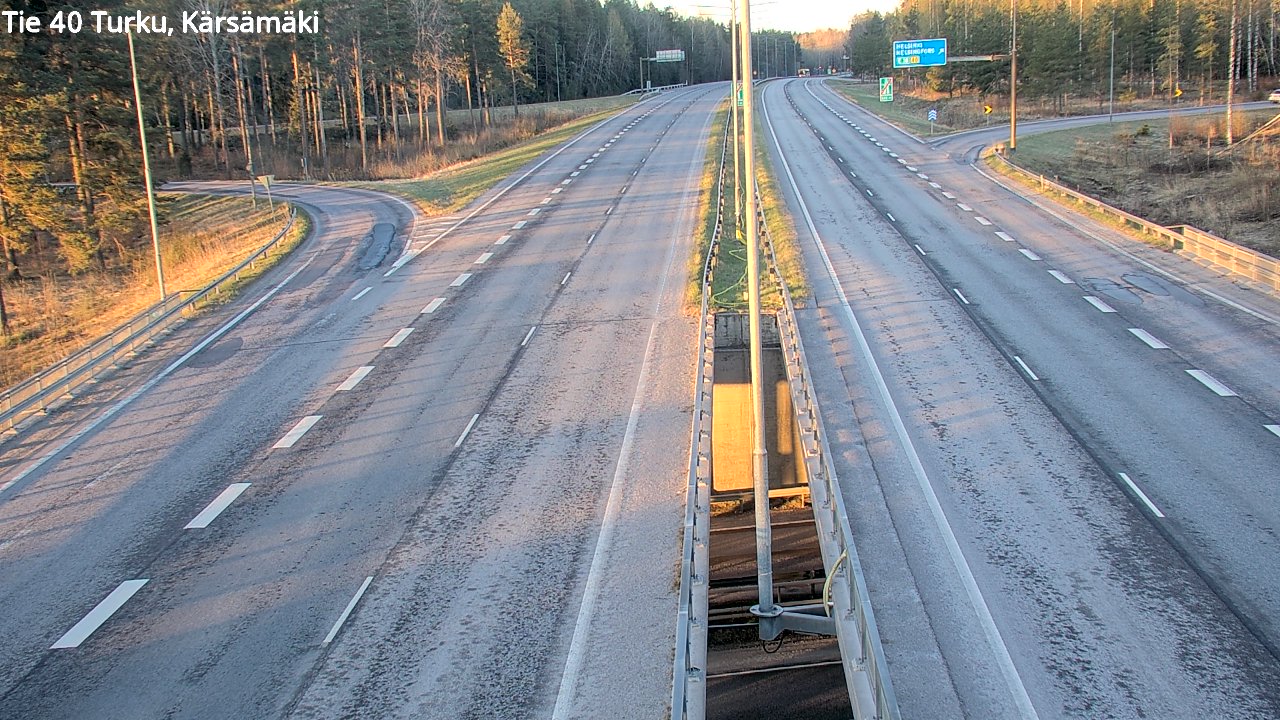 Weather Camera Image Road 40 Turku, Kärsämäki, Turku, Varsinais-Suomi