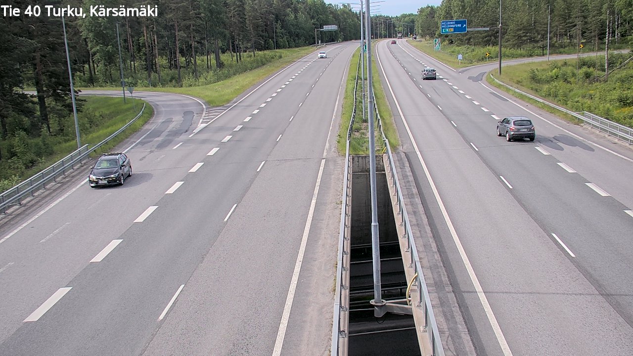 Weather Camera Image Väg 40 Åbo, Kärsämäki, Turku, Varsinais-Suomi