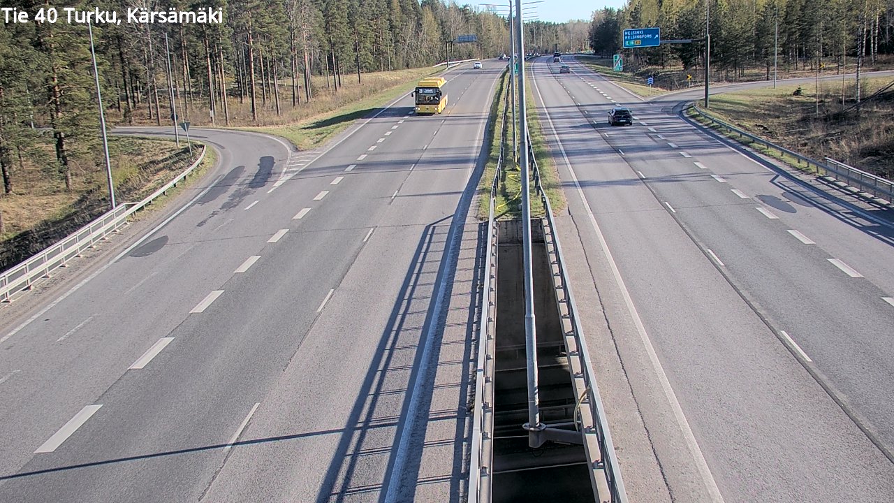 Weather Camera Image Road 40 Turku, Kärsämäki, Turku, Varsinais-Suomi