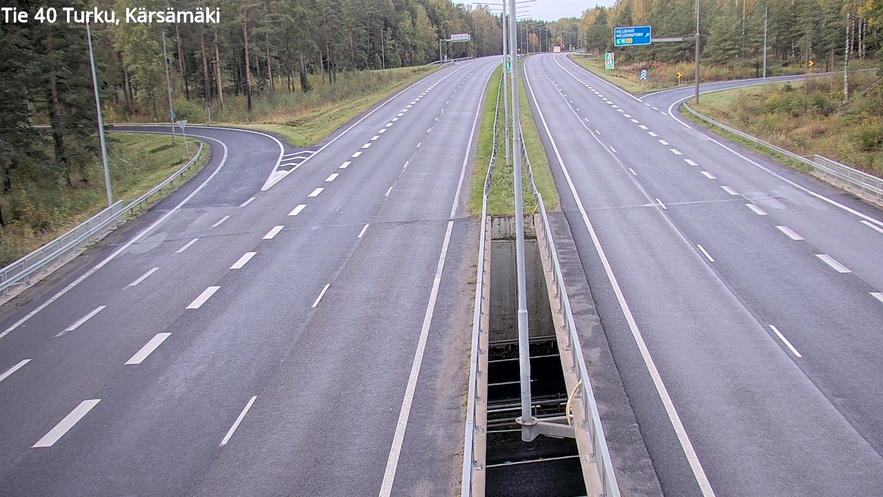 Weather Camera Image Väg 40 Åbo, Kärsämäki, Turku, Varsinais-Suomi