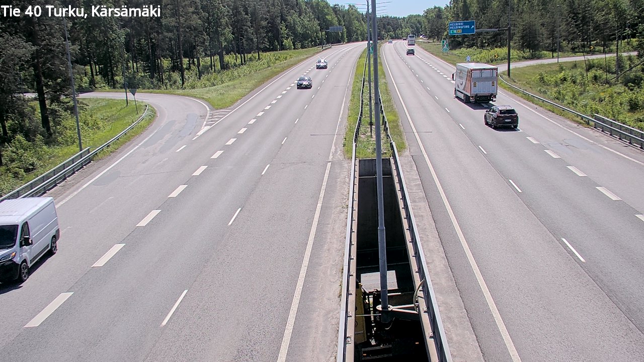Weather Camera Image Väg 40 Åbo, Kärsämäki, Turku, Varsinais-Suomi