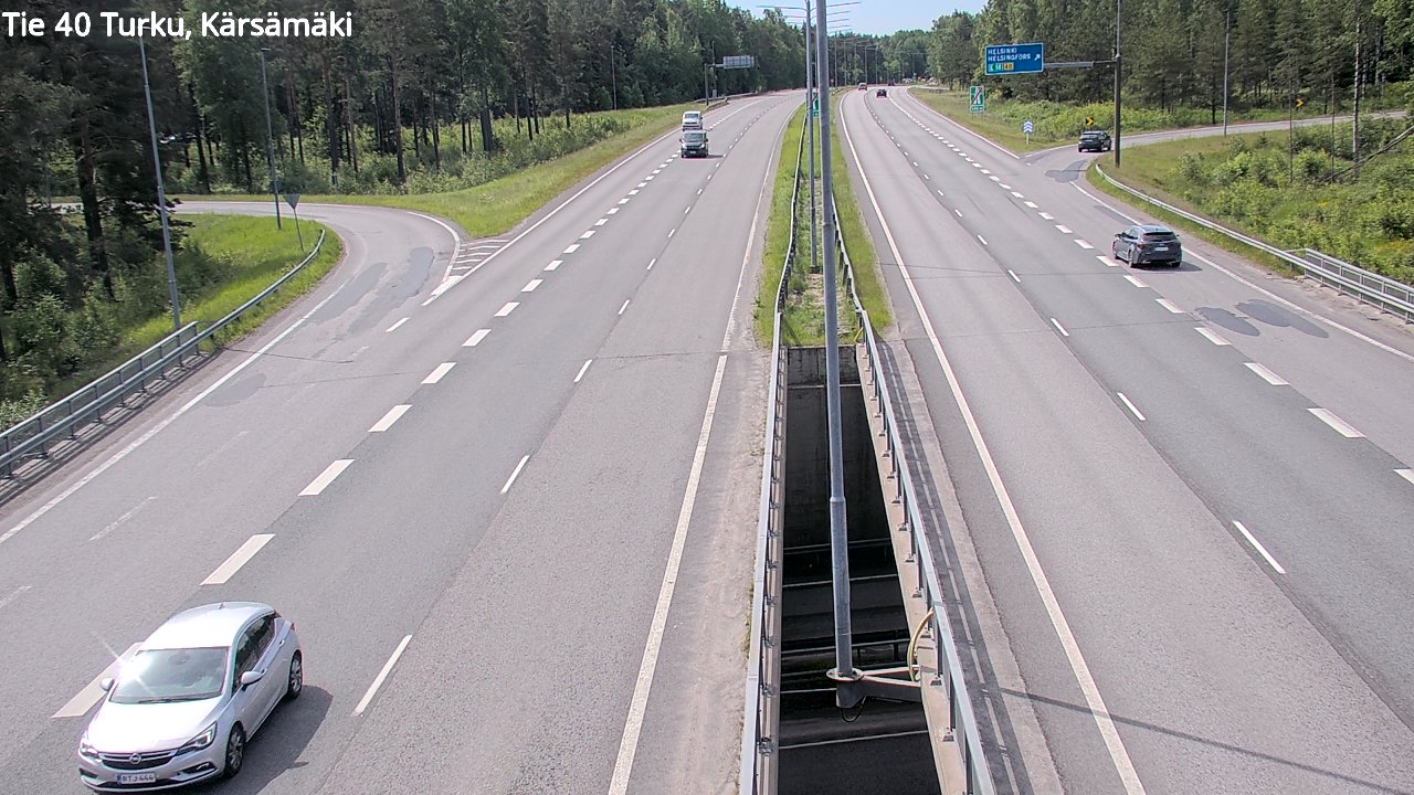 Weather Camera Image Väg 40 Åbo, Kärsämäki, Turku, Varsinais-Suomi