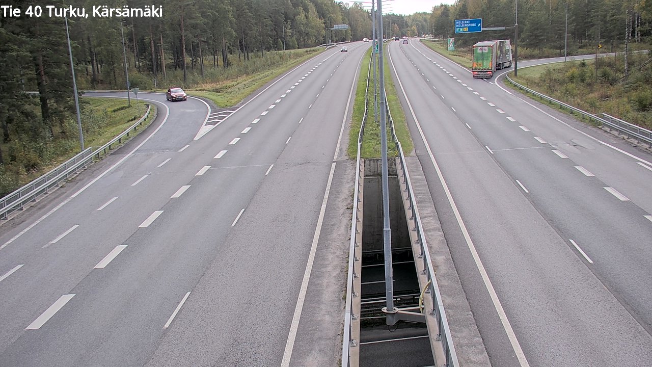 Weather Camera Image Väg 40 Åbo, Kärsämäki, Turku, Varsinais-Suomi