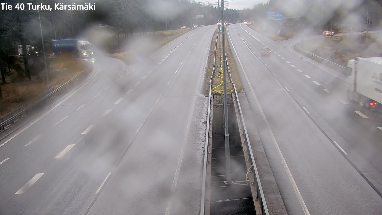Weather Camera Image Väg 40 Åbo, Kärsämäki, Turku, Varsinais-Suomi