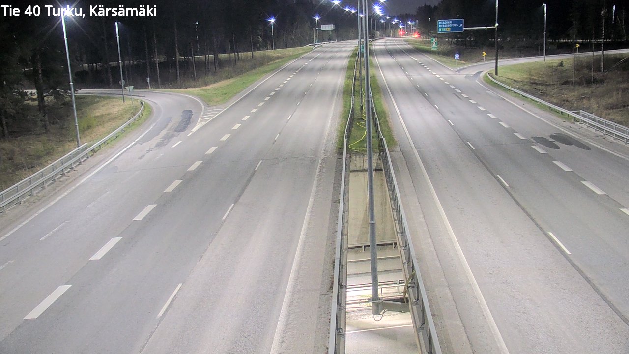 Weather Camera Image Väg 40 Åbo, Kärsämäki, Turku, Varsinais-Suomi