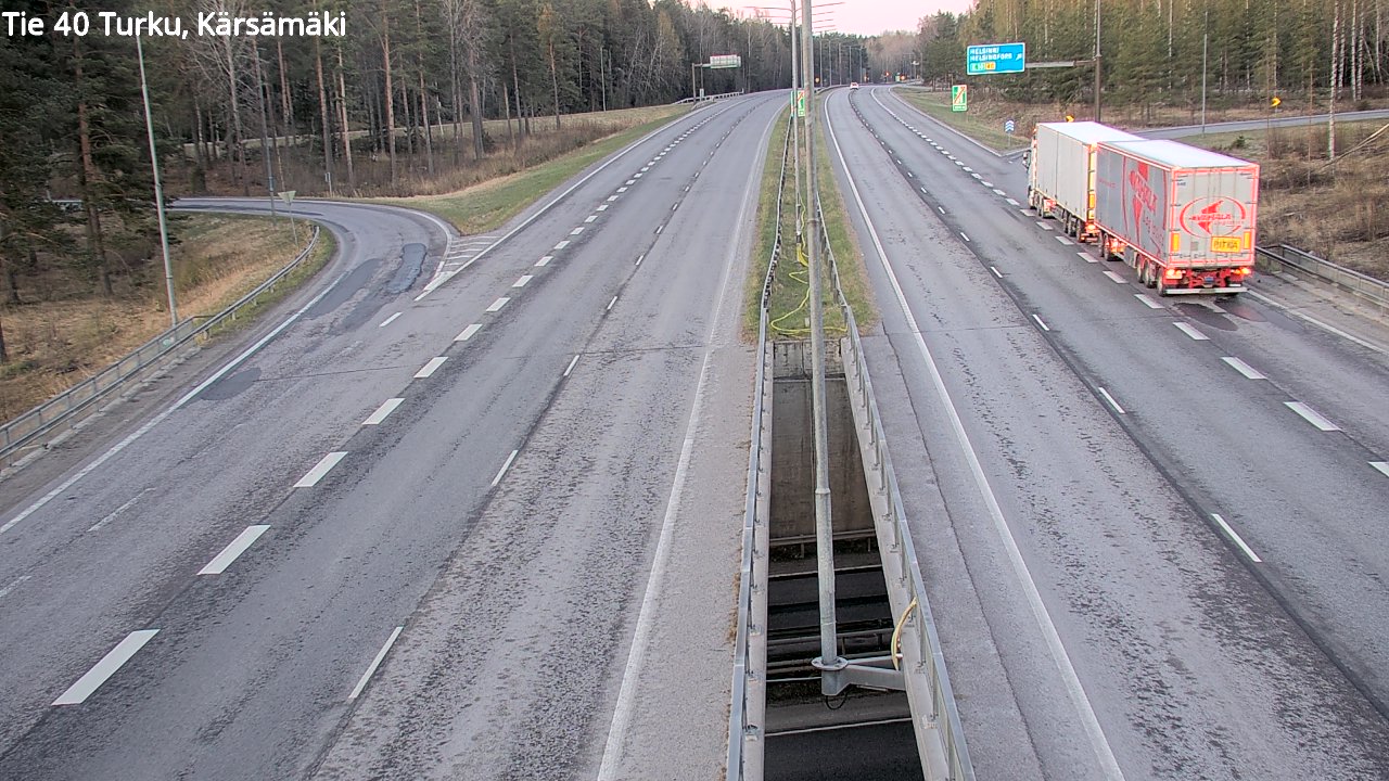 Weather Camera Image Road 40 Turku, Kärsämäki, Turku, Varsinais-Suomi