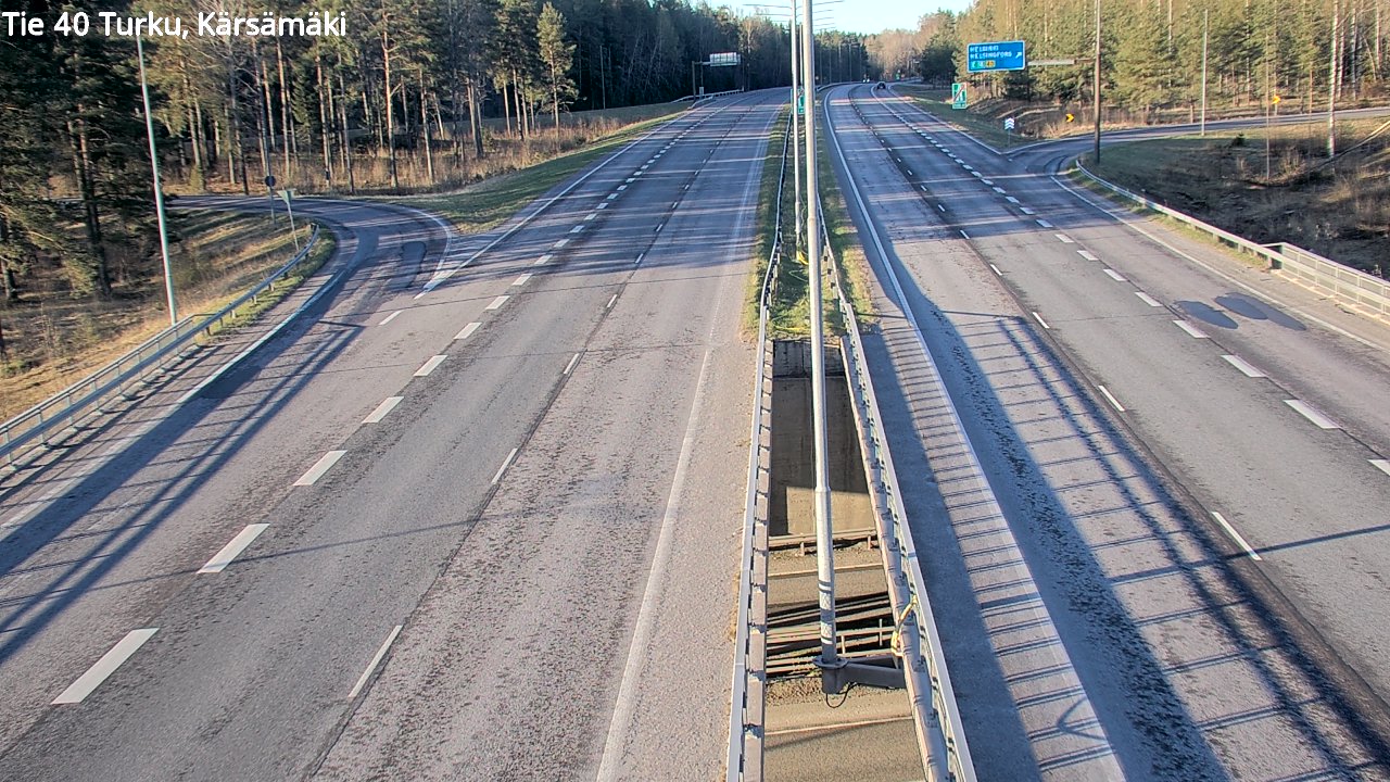Weather Camera Image Road 40 Turku, Kärsämäki, Turku, Varsinais-Suomi