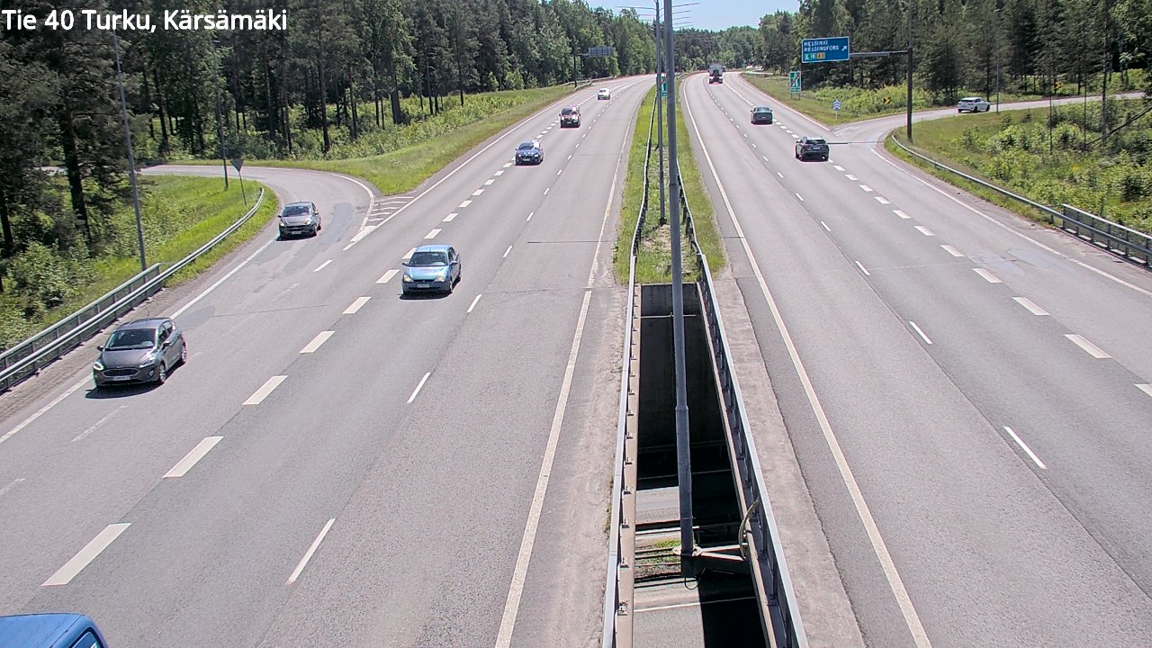 Weather Camera Image Väg 40 Åbo, Kärsämäki, Turku, Varsinais-Suomi