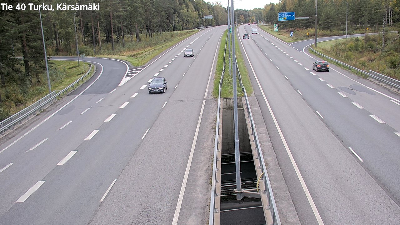 Weather Camera Image Väg 40 Åbo, Kärsämäki, Turku, Varsinais-Suomi