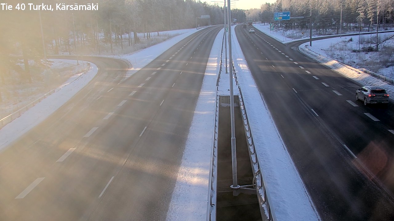 Weather Camera Image Road 40 Turku, Kärsämäki, Turku, Varsinais-Suomi