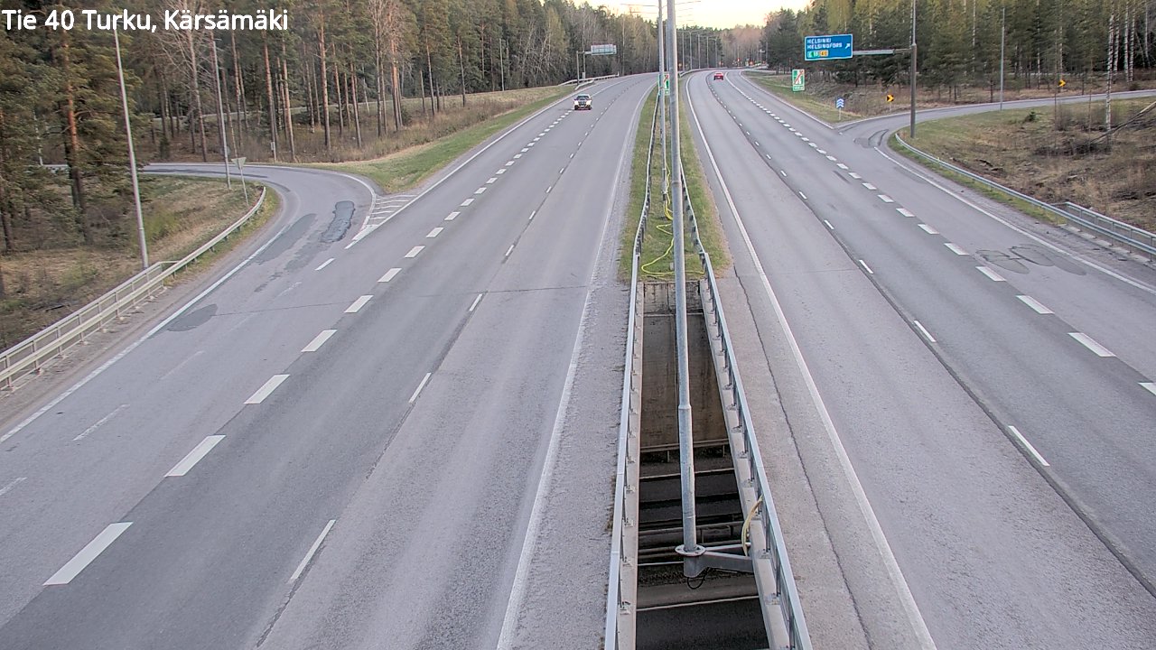 Weather Camera Image Road 40 Turku, Kärsämäki, Turku, Varsinais-Suomi