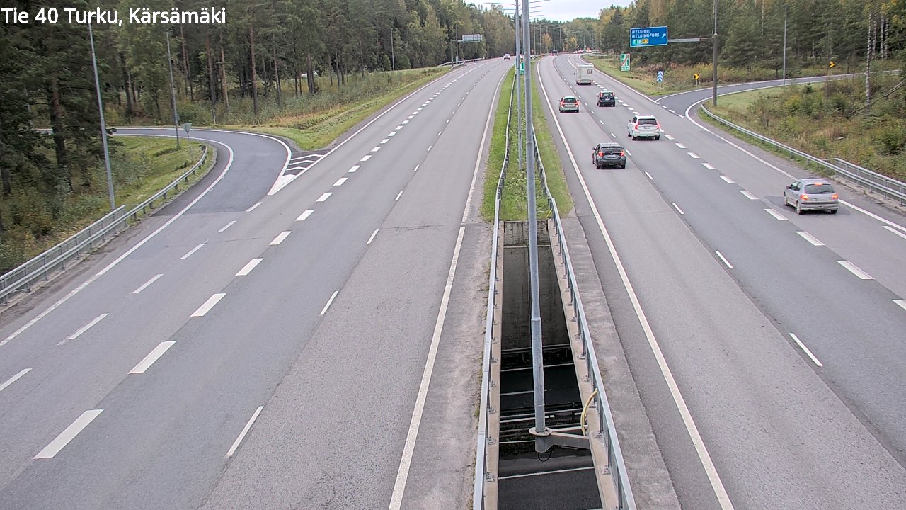 Weather Camera Image Väg 40 Åbo, Kärsämäki, Turku, Varsinais-Suomi