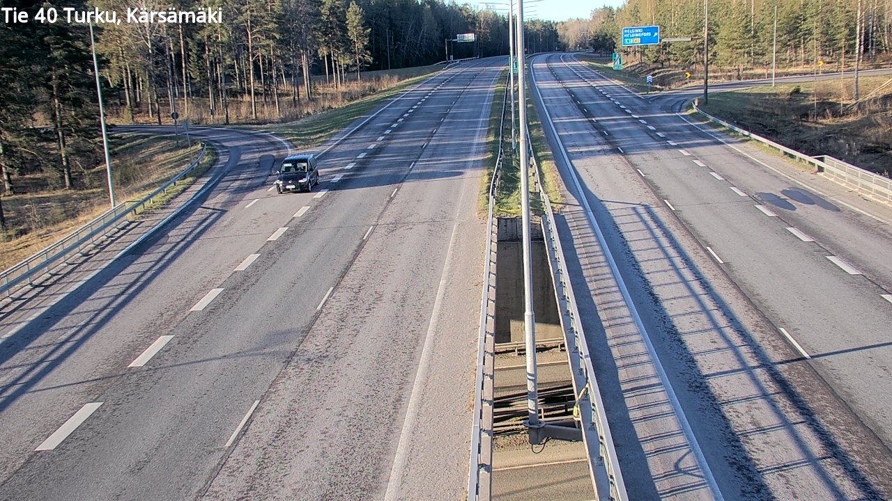Weather Camera Image Road 40 Turku, Kärsämäki, Turku, Varsinais-Suomi