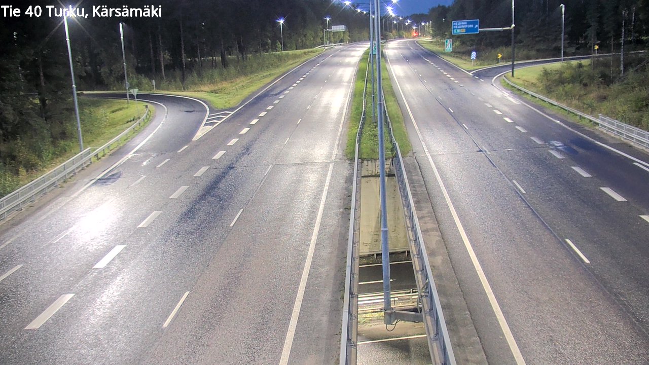 Weather Camera Image Väg 40 Åbo, Kärsämäki, Turku, Varsinais-Suomi