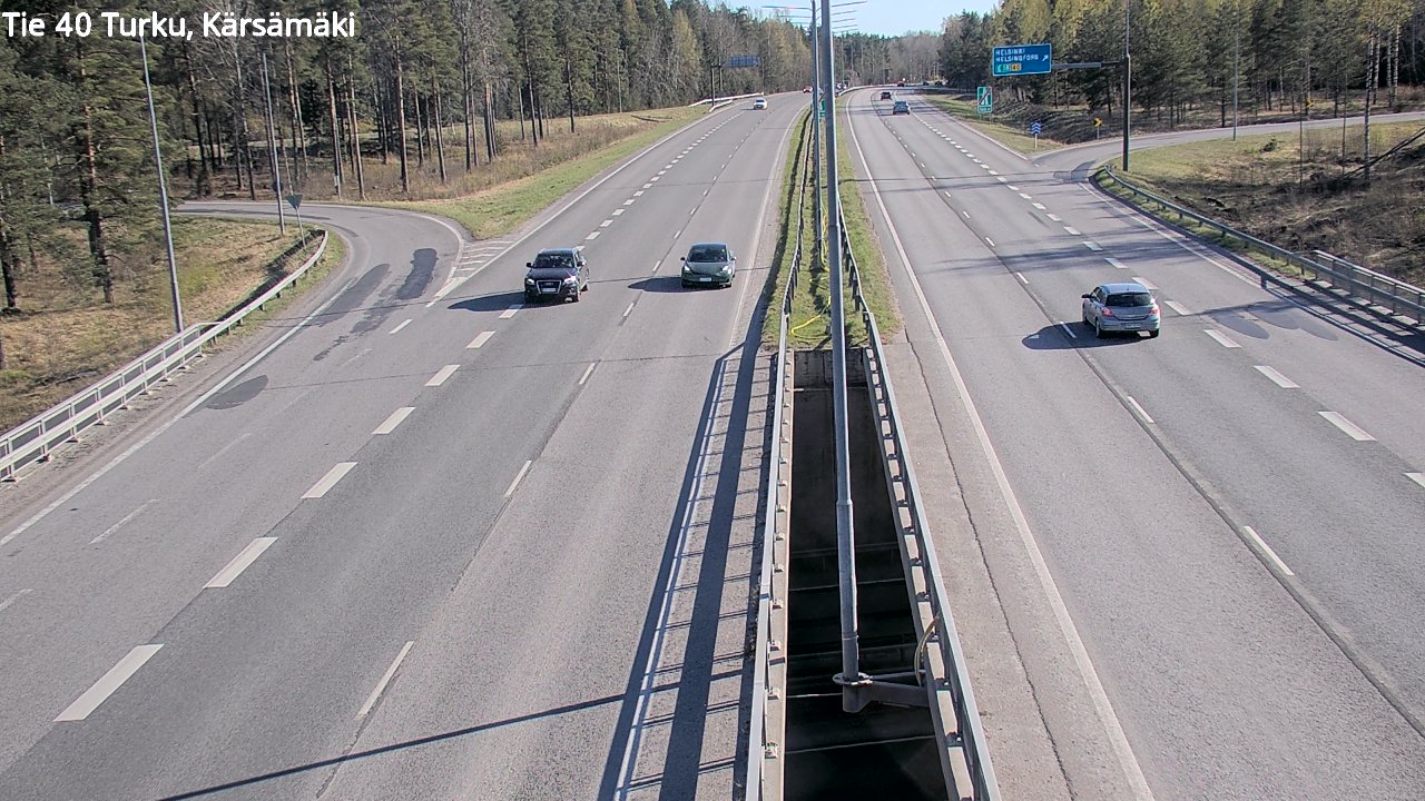 Weather Camera Image Road 40 Turku, Kärsämäki, Turku, Varsinais-Suomi