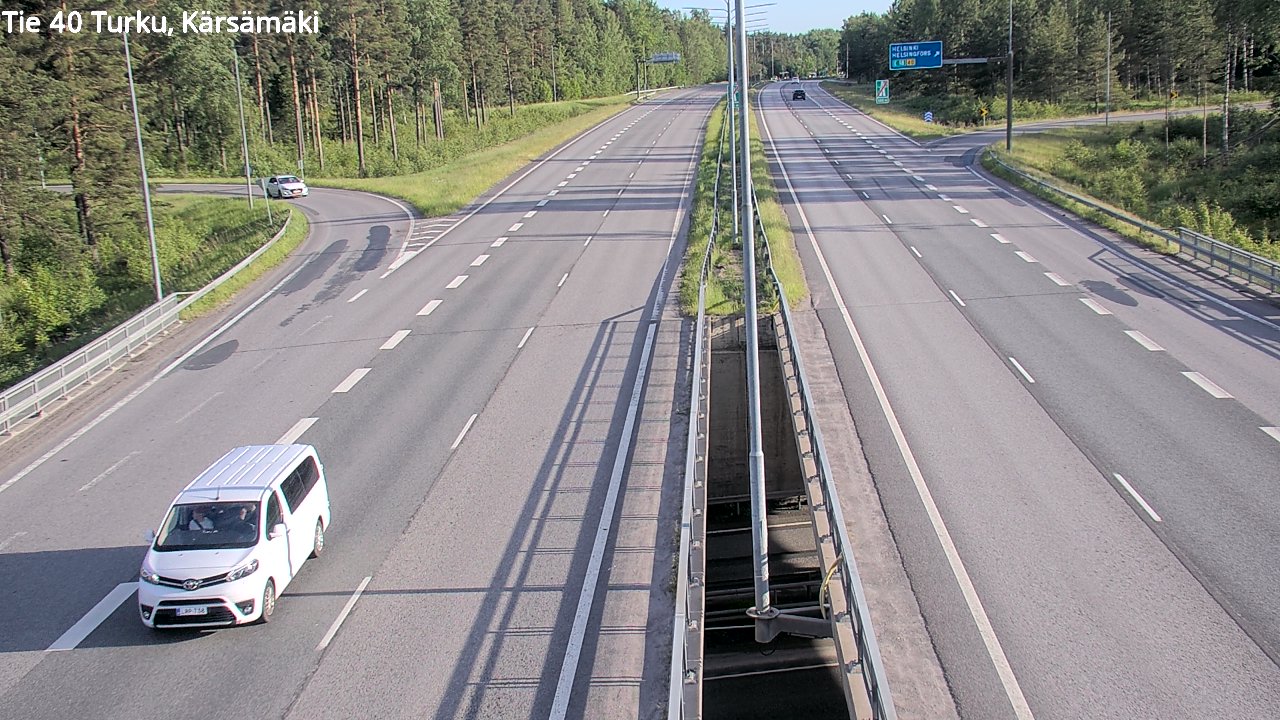 Weather Camera Image Road 40 Turku, Kärsämäki, Turku, Varsinais-Suomi