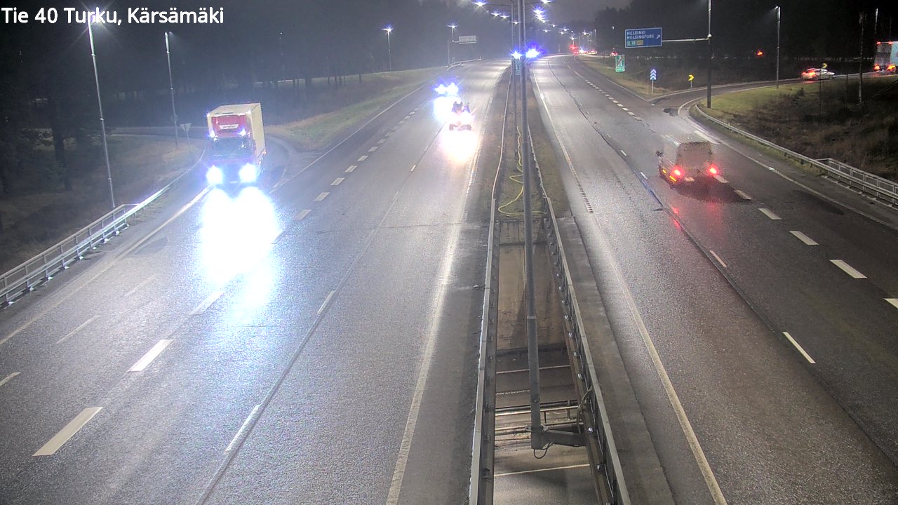 Weather Camera Image Väg 40 Åbo, Kärsämäki, Turku, Varsinais-Suomi