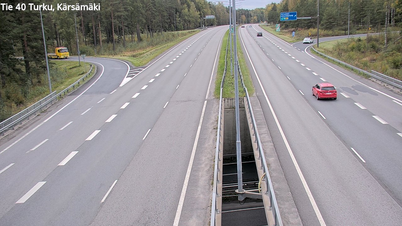 Weather Camera Image Väg 40 Åbo, Kärsämäki, Turku, Varsinais-Suomi