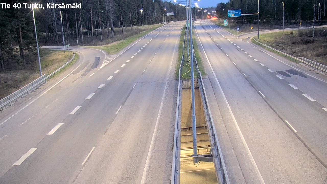Weather Camera Image Road 40 Turku, Kärsämäki, Turku, Varsinais-Suomi