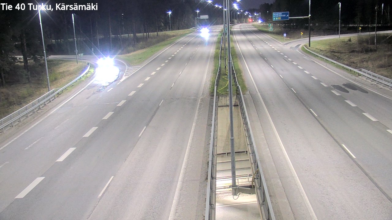 Weather Camera Image Väg 40 Åbo, Kärsämäki, Turku, Varsinais-Suomi