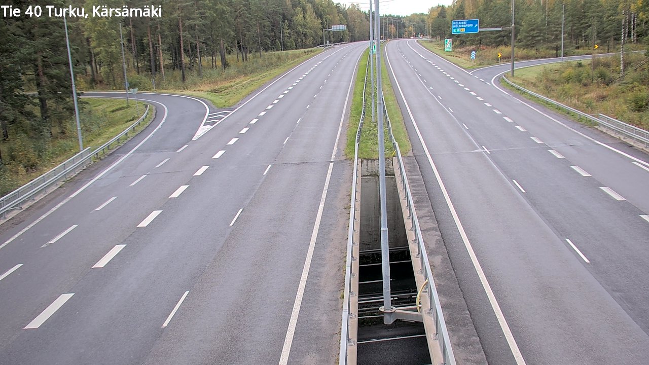 Weather Camera Image Väg 40 Åbo, Kärsämäki, Turku, Varsinais-Suomi