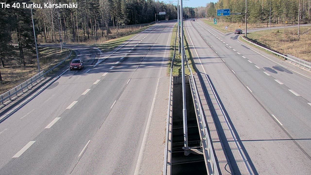 Weather Camera Image Road 40 Turku, Kärsämäki, Turku, Varsinais-Suomi