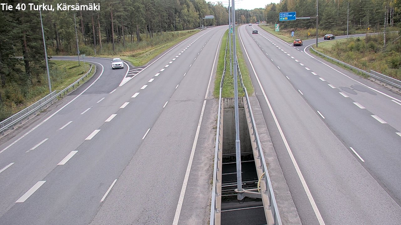 Weather Camera Image Väg 40 Åbo, Kärsämäki, Turku, Varsinais-Suomi