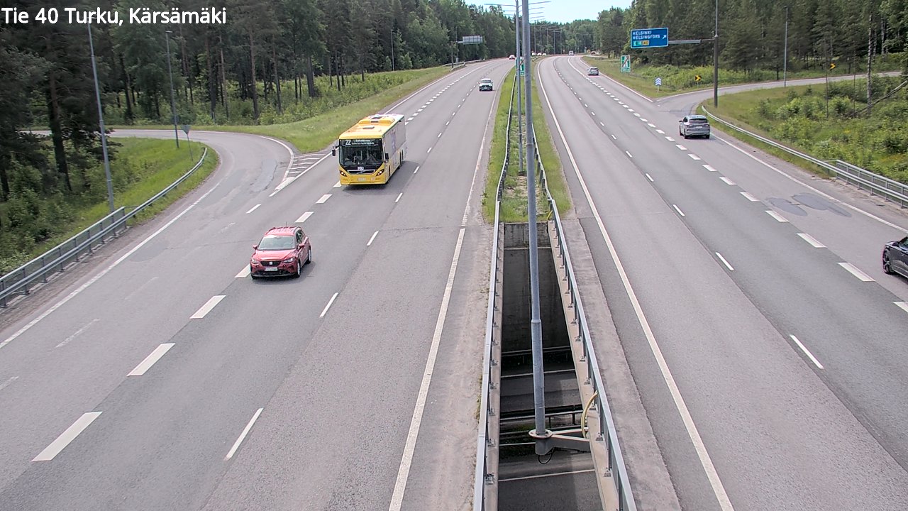Weather Camera Image Väg 40 Åbo, Kärsämäki, Turku, Varsinais-Suomi