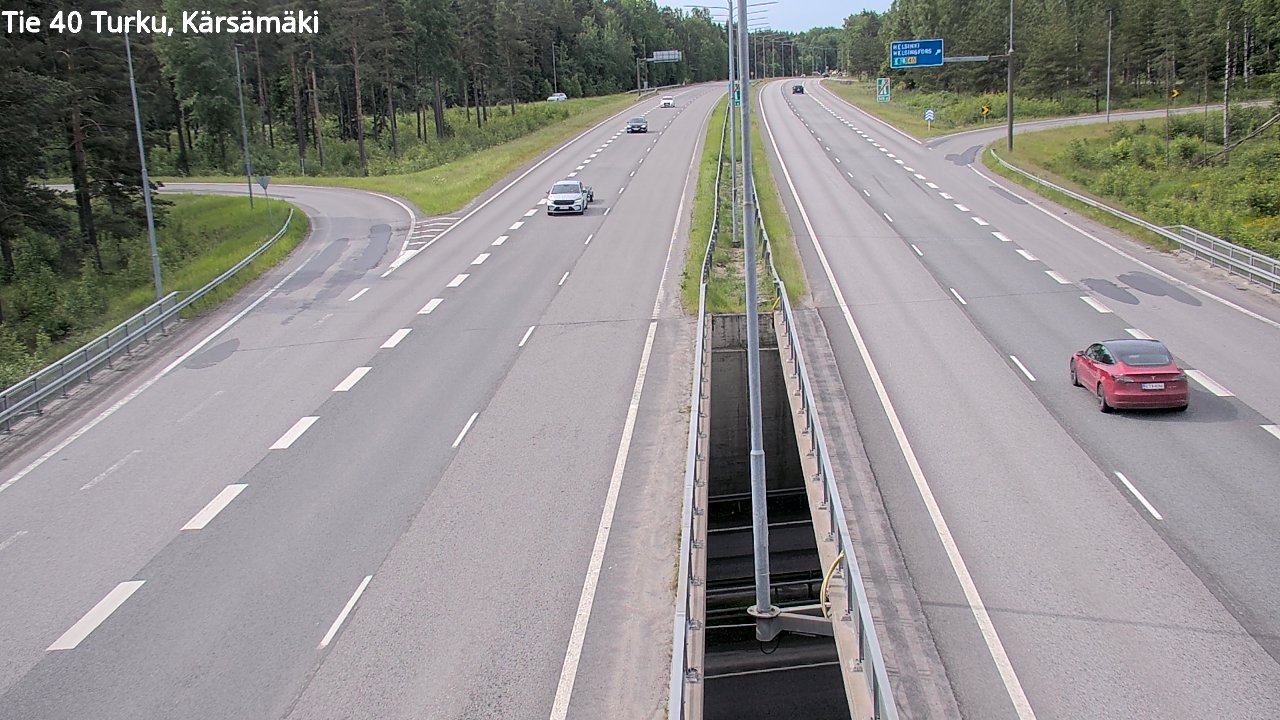 Weather Camera Image Väg 40 Åbo, Kärsämäki, Turku, Varsinais-Suomi