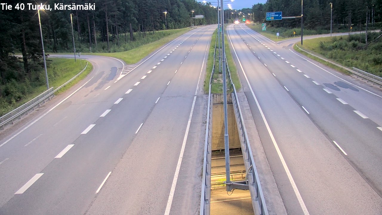 Weather Camera Image Road 40 Turku, Kärsämäki, Turku, Varsinais-Suomi