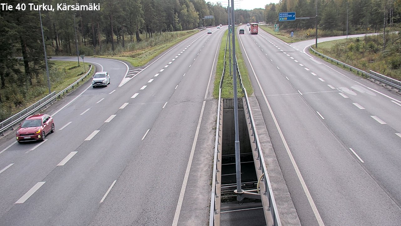 Weather Camera Image Väg 40 Åbo, Kärsämäki, Turku, Varsinais-Suomi