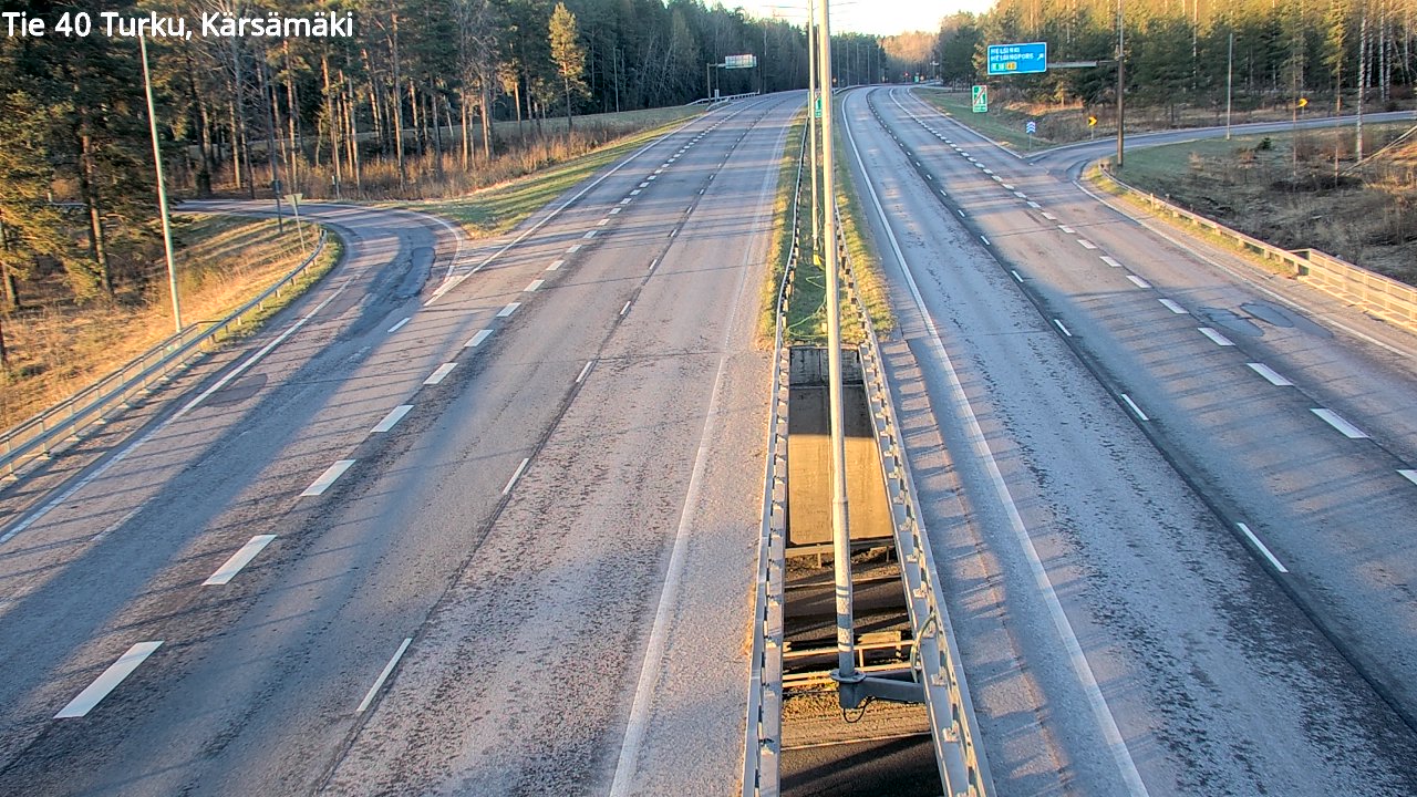 Weather Camera Image Road 40 Turku, Kärsämäki, Turku, Varsinais-Suomi