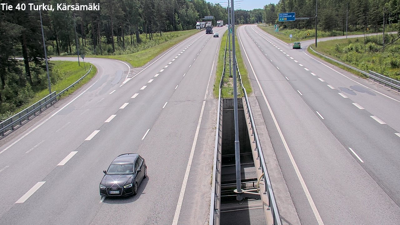 Weather Camera Image Väg 40 Åbo, Kärsämäki, Turku, Varsinais-Suomi