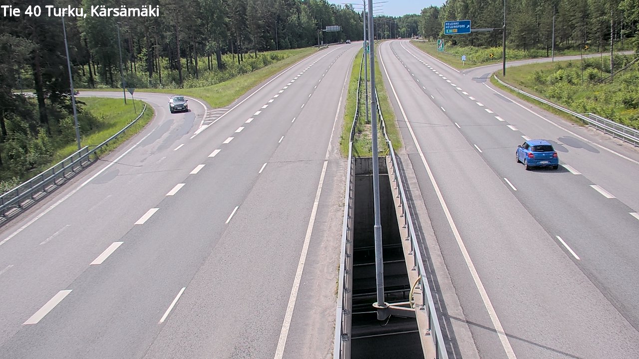 Weather Camera Image Väg 40 Åbo, Kärsämäki, Turku, Varsinais-Suomi