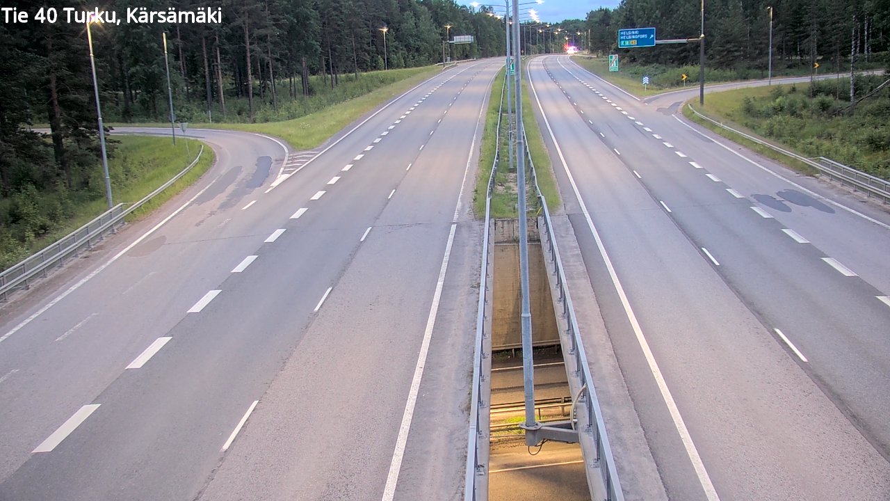 Weather Camera Image Road 40 Turku, Kärsämäki, Turku, Varsinais-Suomi