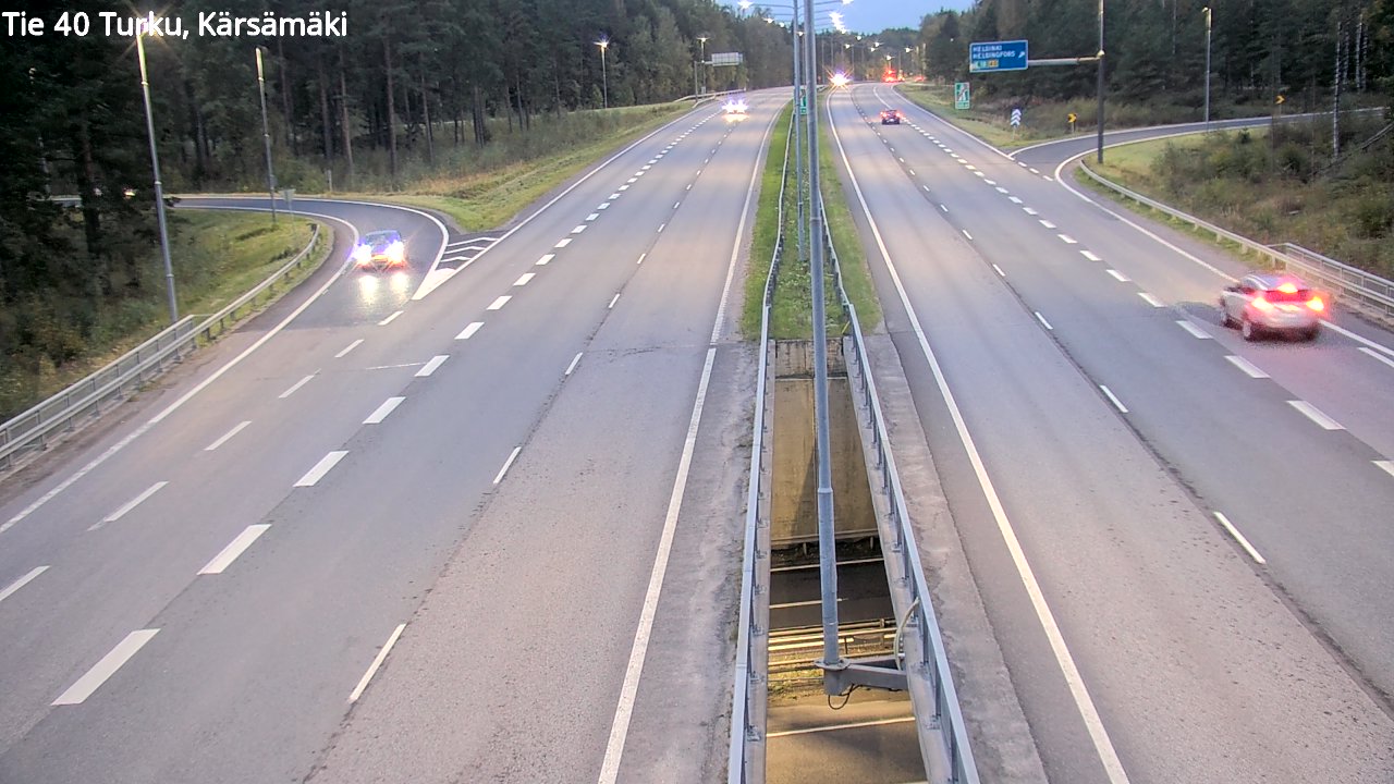 Weather Camera Image Väg 40 Åbo, Kärsämäki, Turku, Varsinais-Suomi