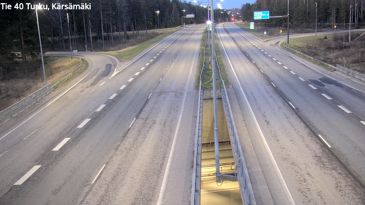 Weather Camera Image Road 40 Turku, Kärsämäki, Turku, Varsinais-Suomi