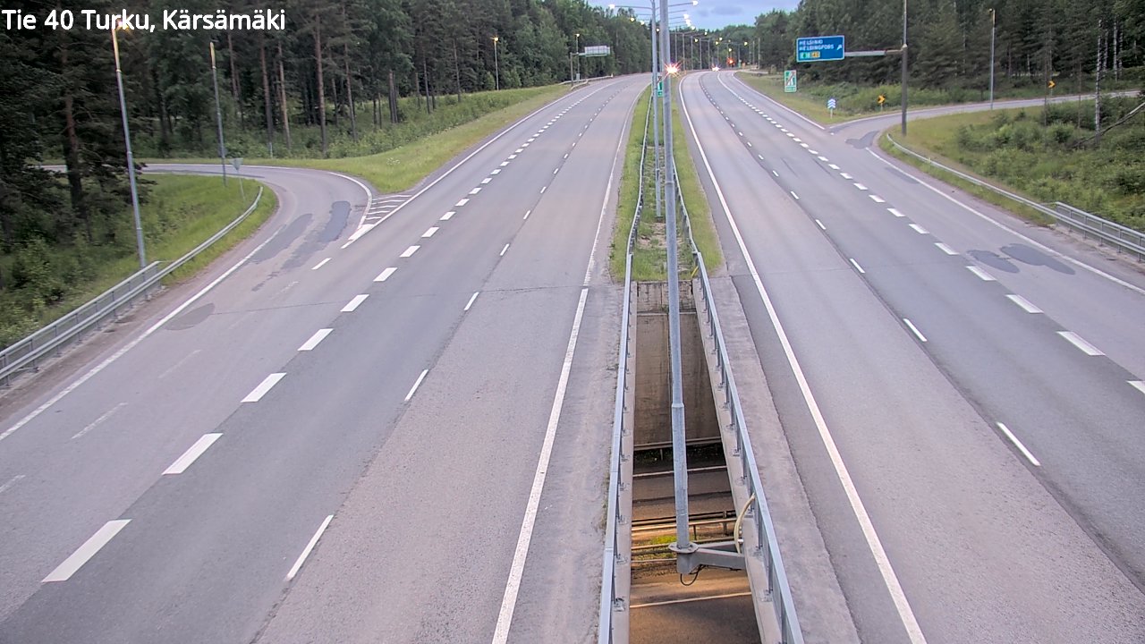 Weather Camera Image Road 40 Turku, Kärsämäki, Turku, Varsinais-Suomi